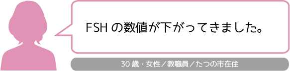 姫路市山下針灸房です　fshの値が下がり良質な胚盤胞を獲得し体外受精で妊娠しました