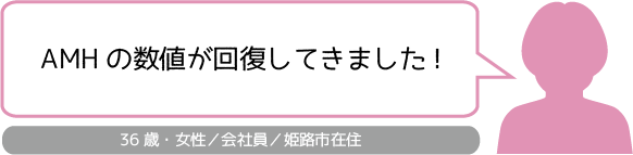 姫路市山下針灸房です　低かったAMHが回復し良質な卵子を獲得し体外受精で妊娠しました